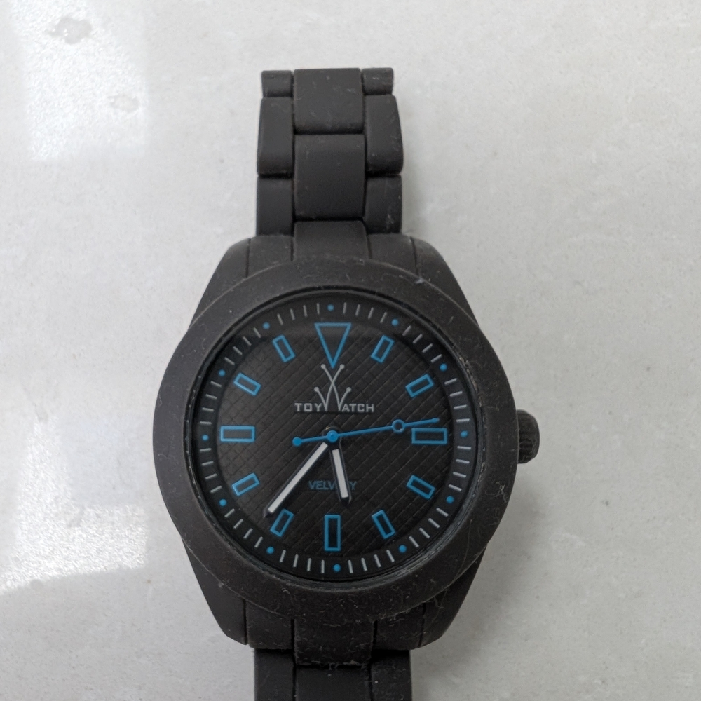 ToyWatch Black and Blue Watch